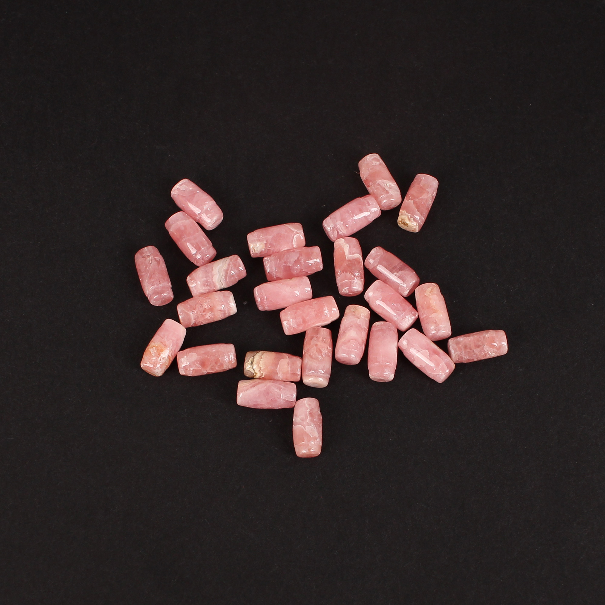 Natural Rhodochrosite Gemstone 180 Carat 8x4 mm Smooth Bullet Shape for Jewelry Making