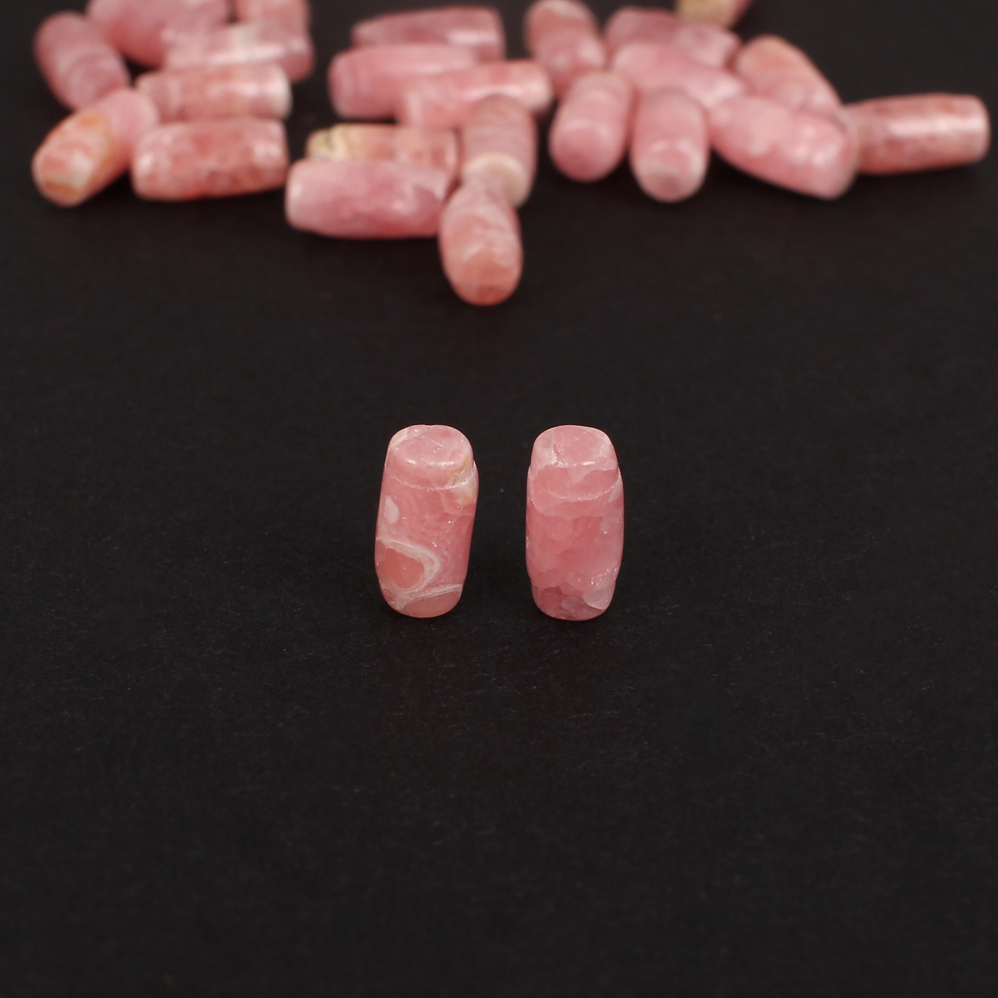 Natural Rhodochrosite Gemstone 180 Carat 8x4 mm Smooth Bullet Shape for Jewelry Making