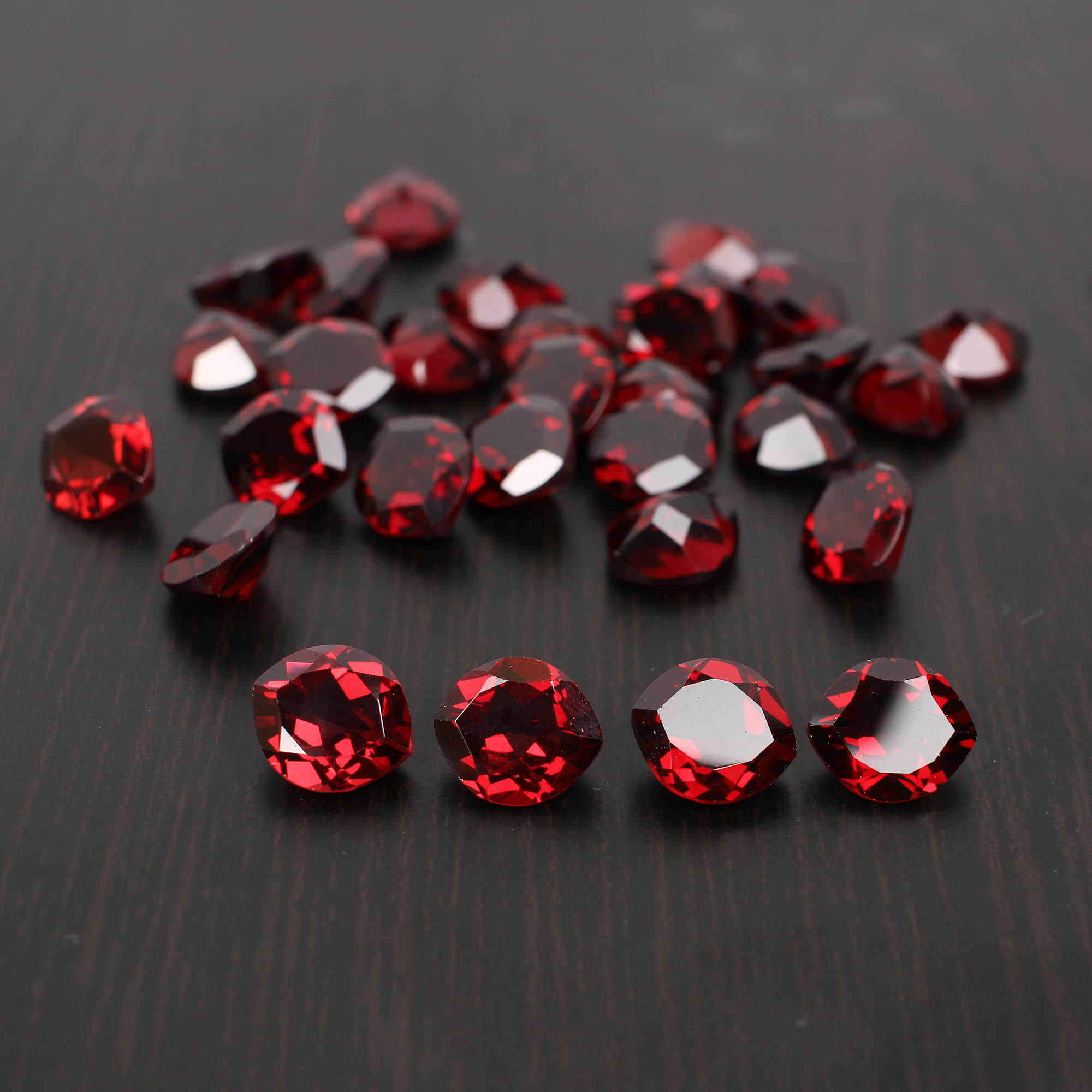 30 pcs Natural Mozambique Garnet 8x9mm Marquise Faceted Cut 82 cts