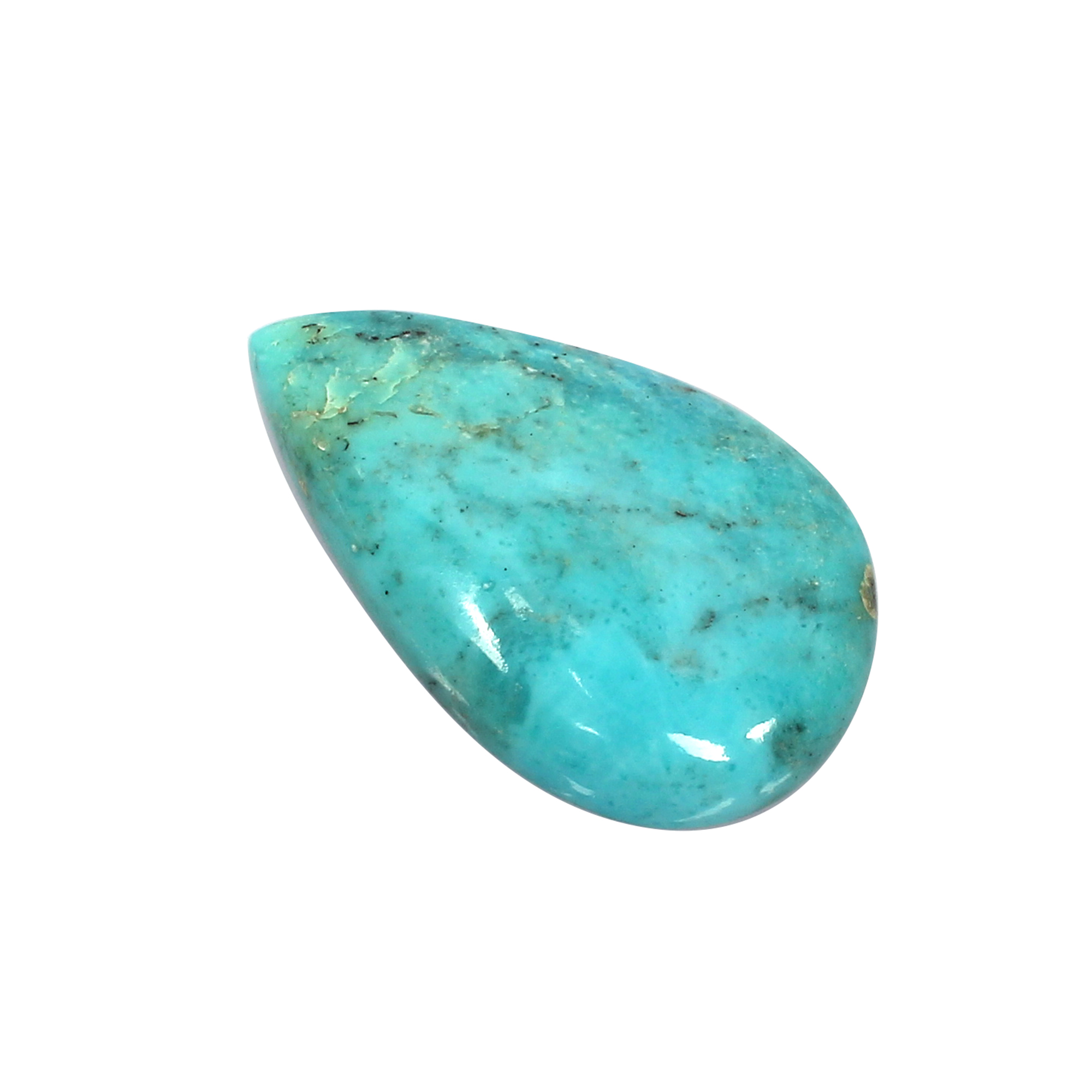 Natural American Turquoise 26x16mm Pear Cabochan 1270cts Loose Gemstone For Jewelry Making