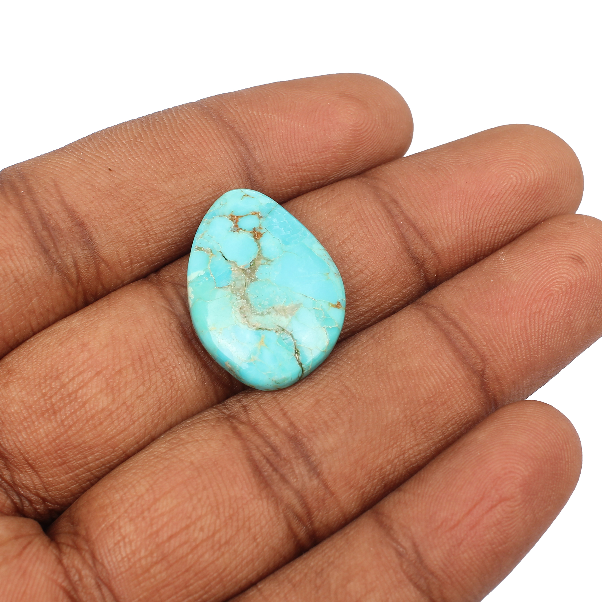 Natural American Turquoise 25x18mm Fancy Cabochan 25x18ctsNatural American Turquoise 25x18mm Fancy Cabochan 1590cts Loose Gemstone For Jewelry Making
