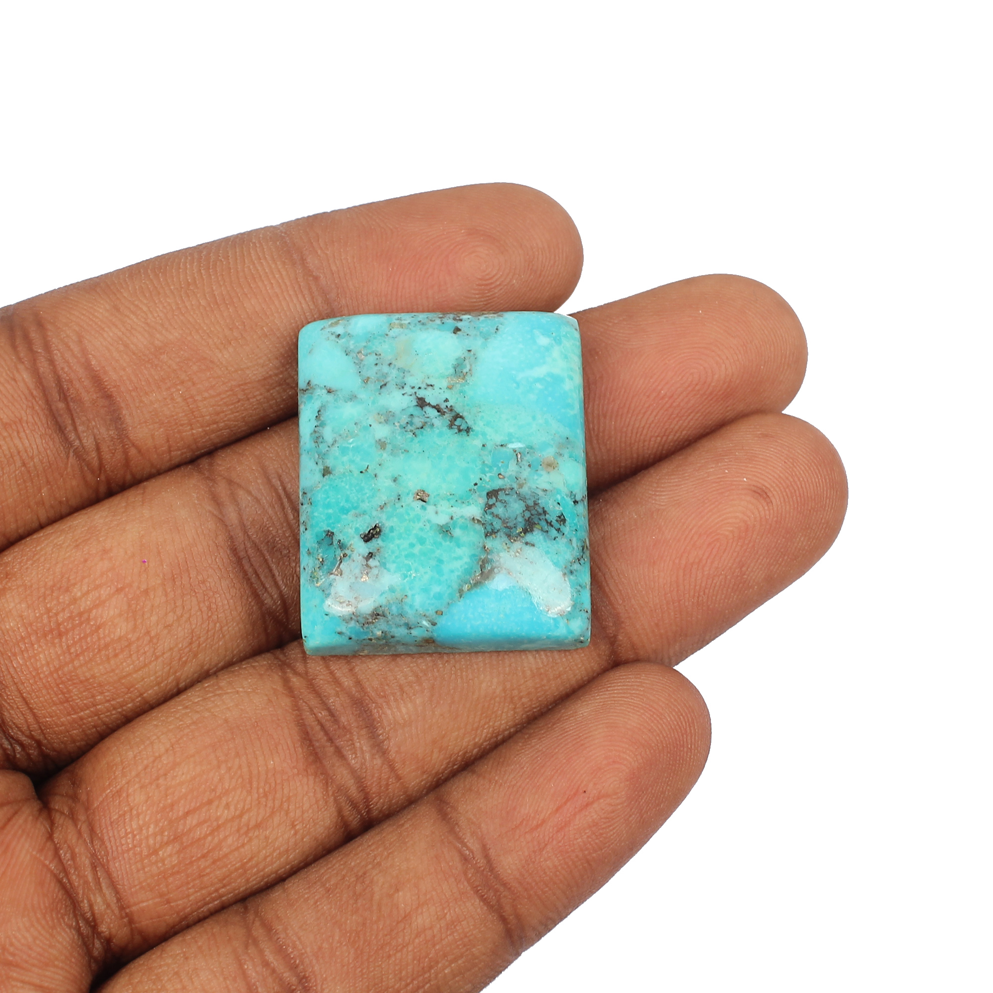 Natural American Turquoise 31x25mm Rectangle Cabochon 6280Cts Loose Gemstone For Jewelry Making