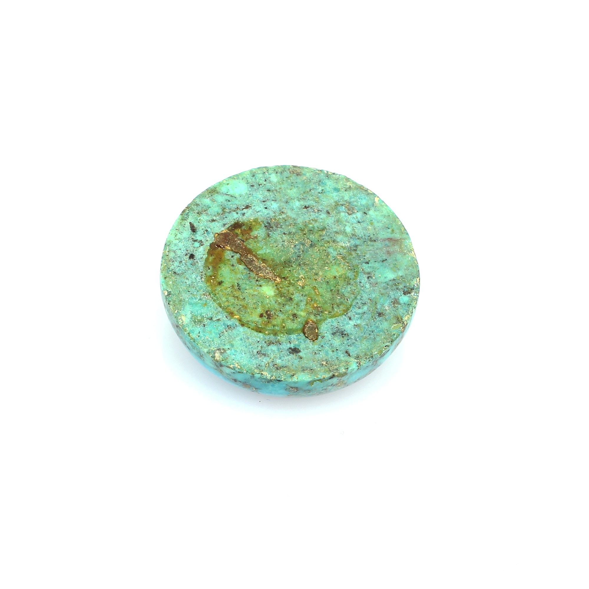 Natural American Turquoise 37mm Round Cabochon 12760 Cts Loose Gemstone For Jewelry Making