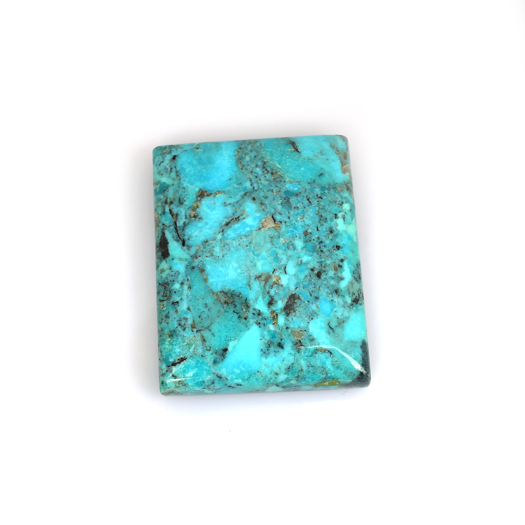 Natural American Turquoise 50x38mm Rectangle Cabochon 19640 Cts Loose Gemstone For Jewelry Making