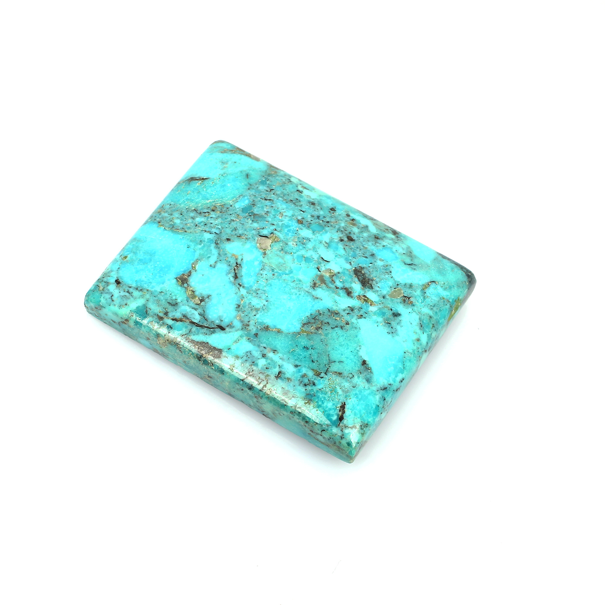 Natural American Turquoise 50x38mm Rectangle Cabochon 19640 Cts Loose Gemstone For Jewelry Making