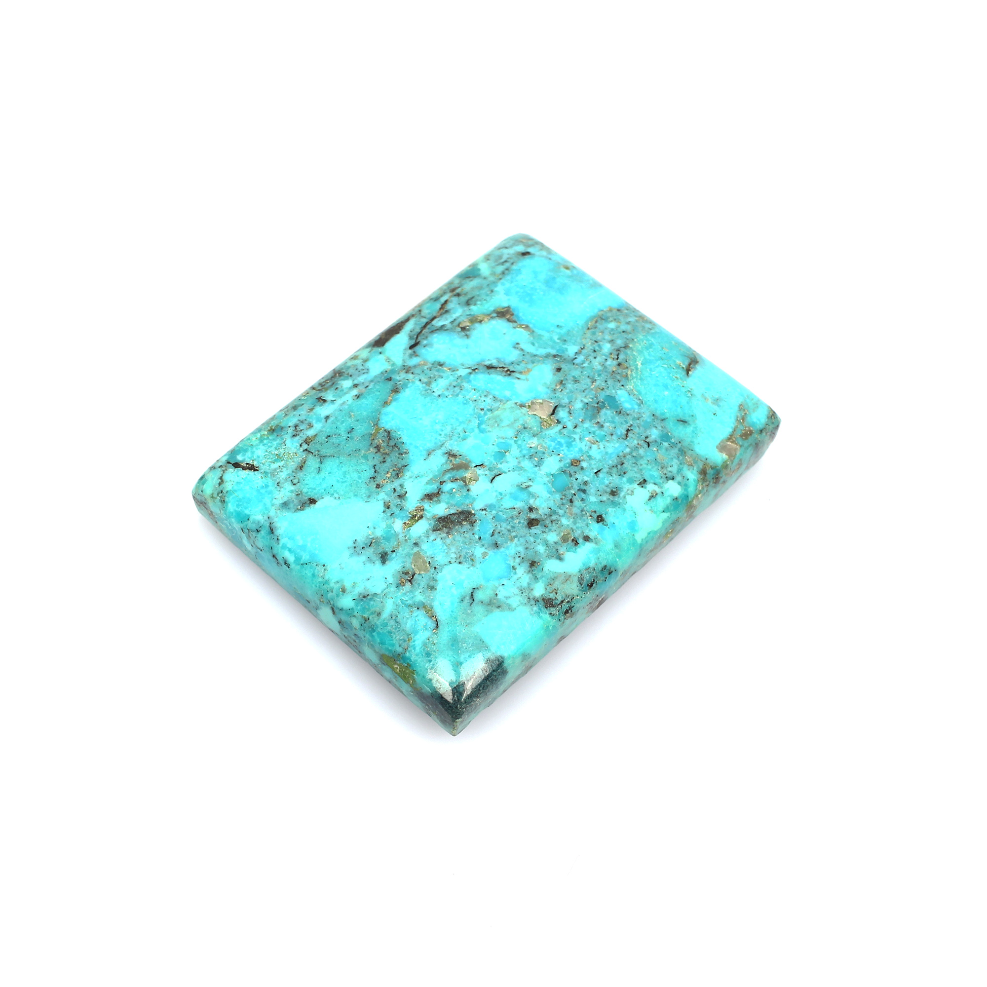 Natural American Turquoise 50x38mm Rectangle Cabochon 19640 Cts Loose Gemstone For Jewelry Making