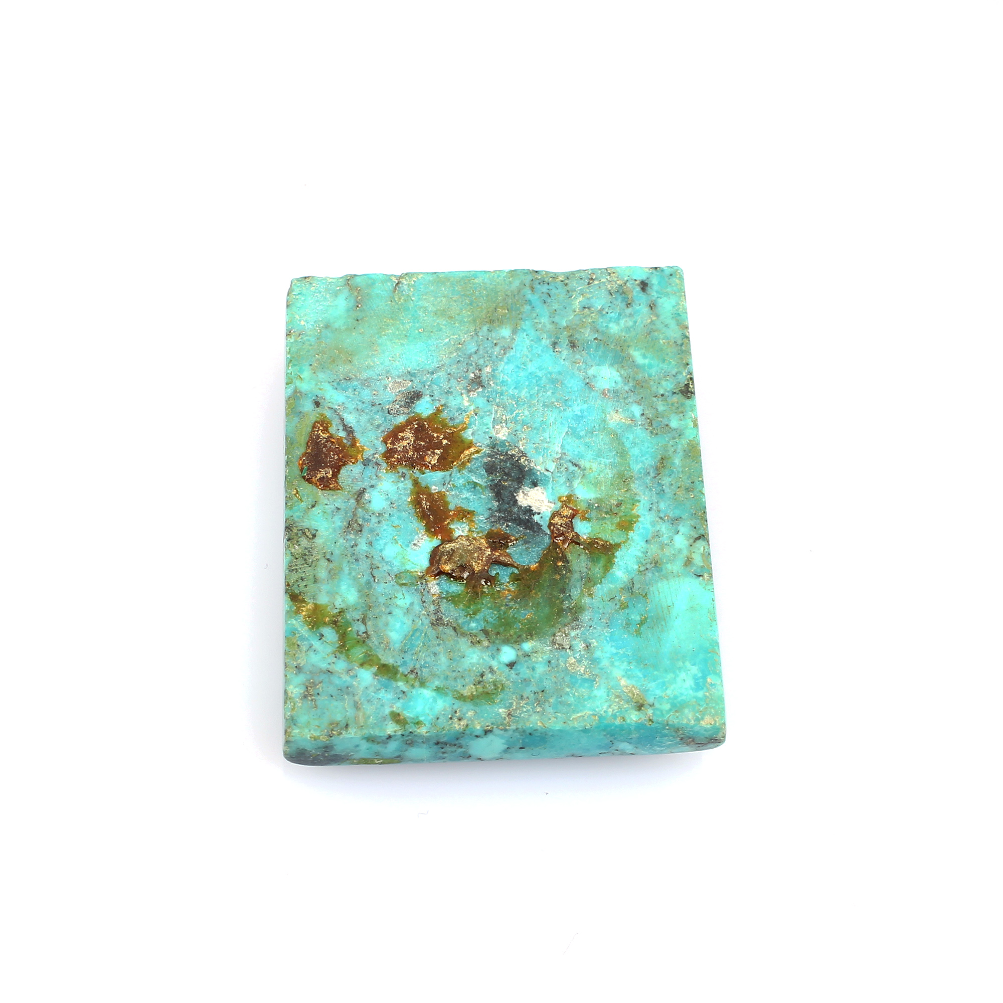 Natural American Turquoise 50x38mm Rectangle Cabochon 19640 Cts Loose Gemstone For Jewelry Making