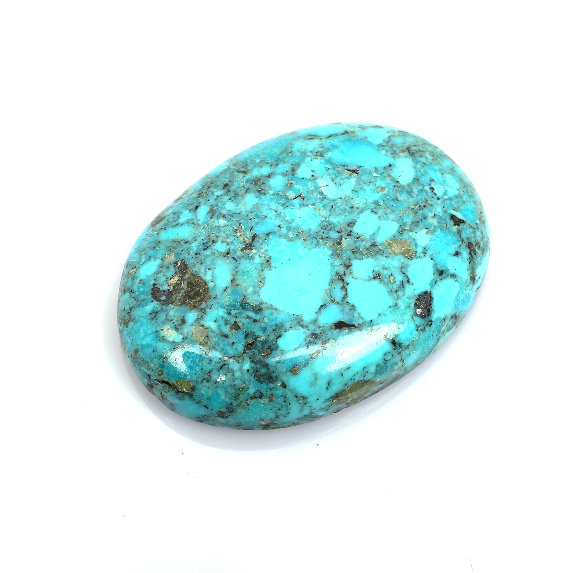 Natural American Turquoise 49x35mm Oval Cabochon 14110 Cts Loose Gemstone For Jewelry Making