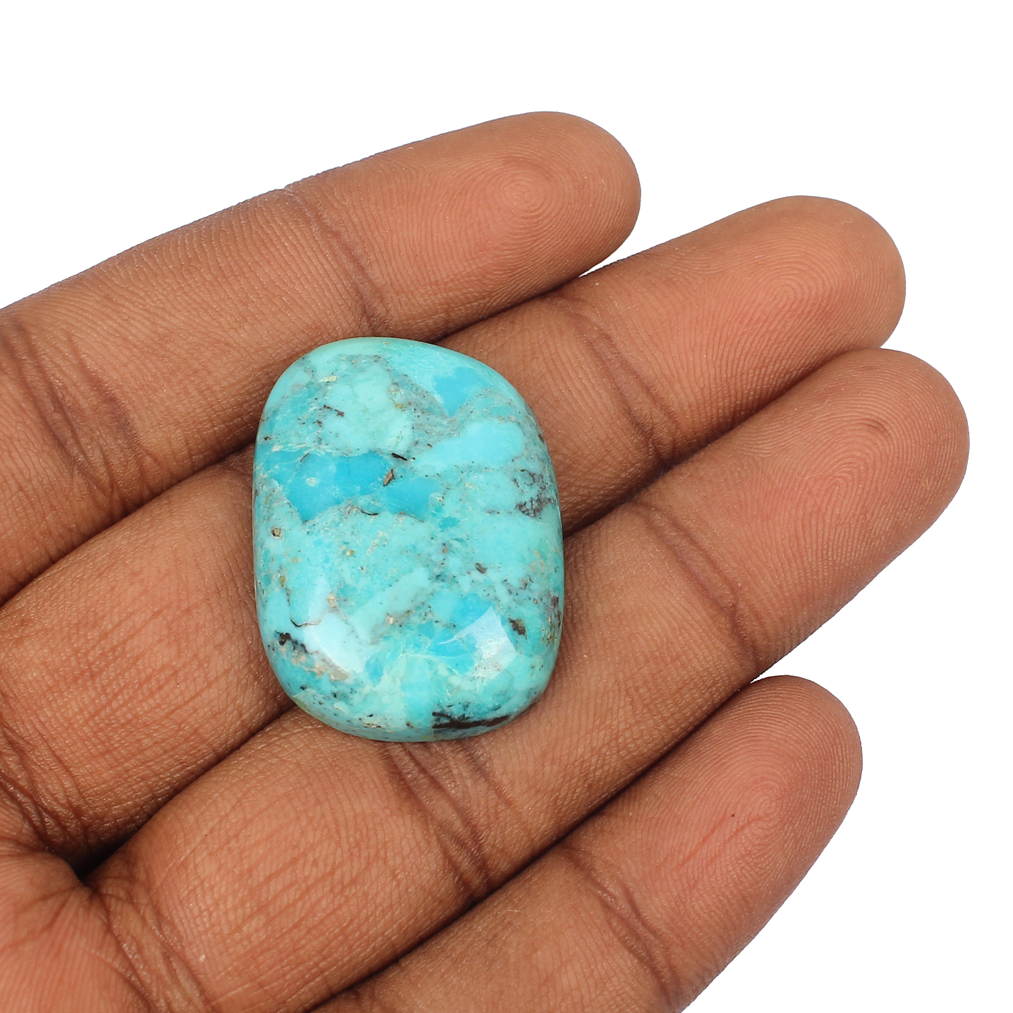 Natural American Turquoise 31x23mm Fancy Cabochon 5230Cts Loose Gemstone For Jewelry Making