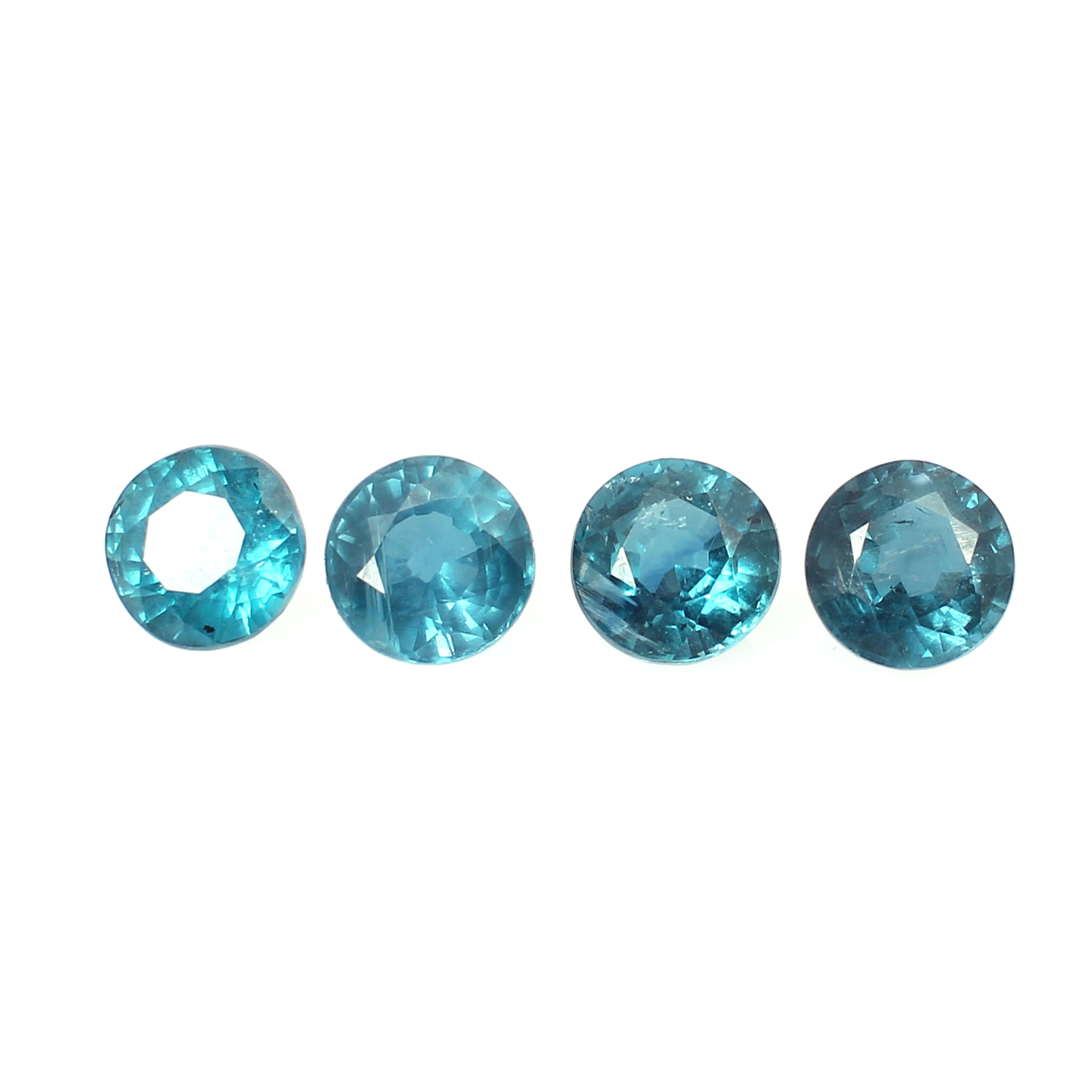 Natural Kyanite 6mm Round Cut 125 Cts