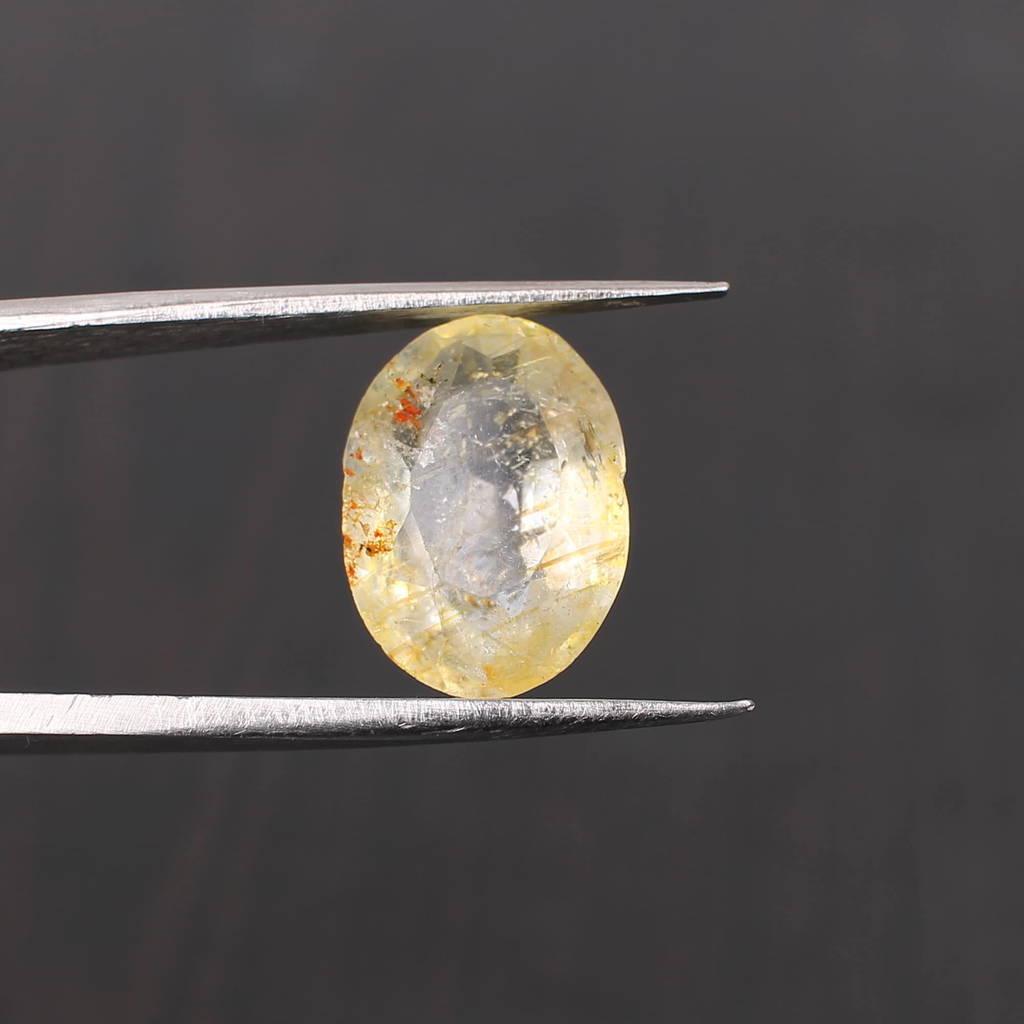 Yellow Sapphire 14x10mm Oval Faceted Cut 745 Cts