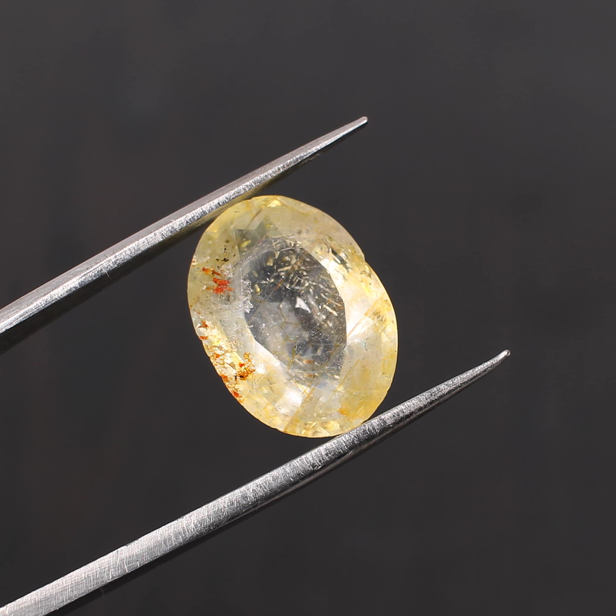 Yellow Sapphire 14x10mm Oval Faceted Cut 745 Cts