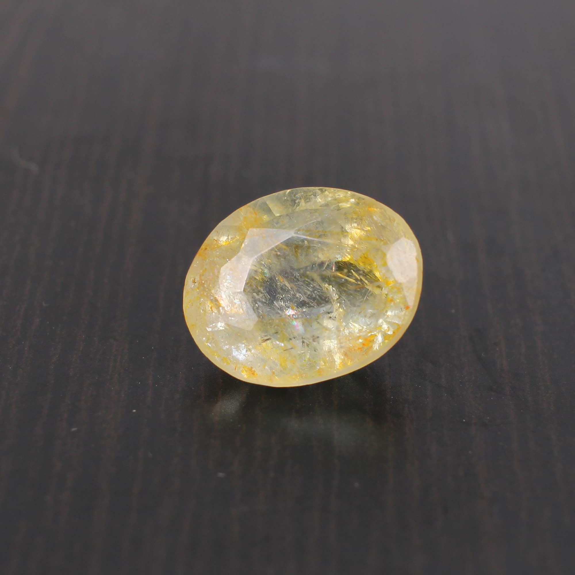 Yellow Sapphire 14x11mm Oval Faceted Cut 915 Cts