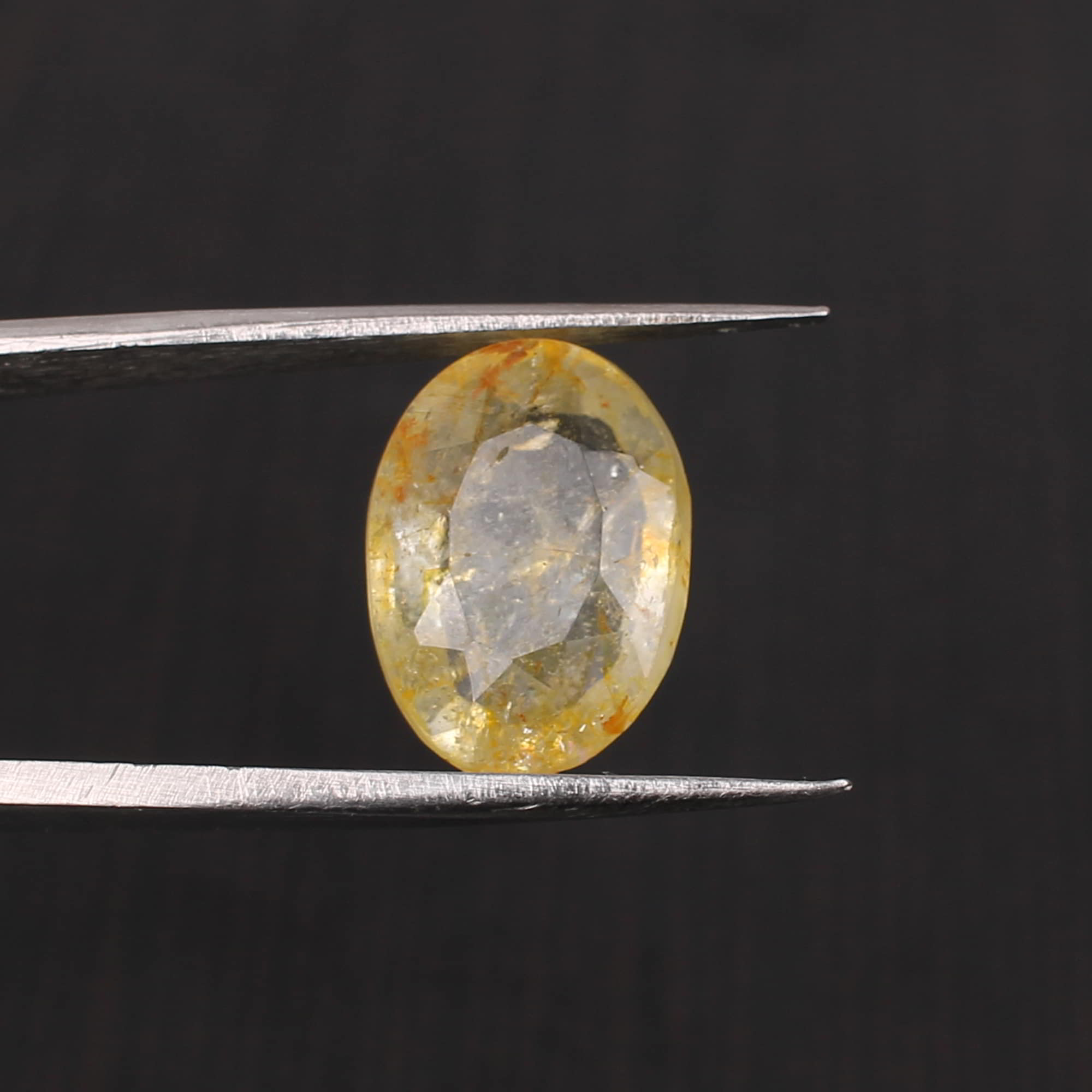 Yellow Sapphire 14x10mm Oval Faceted Cut 969 Cts