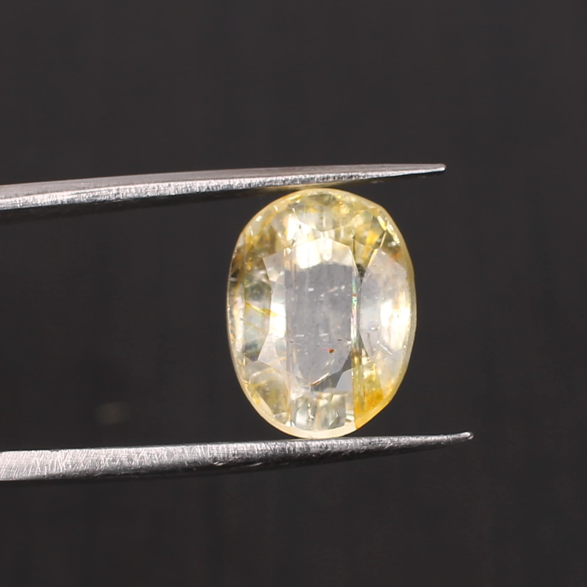 Yellow Sapphire 12x9mm Oval Faceted Cut 655 Cts