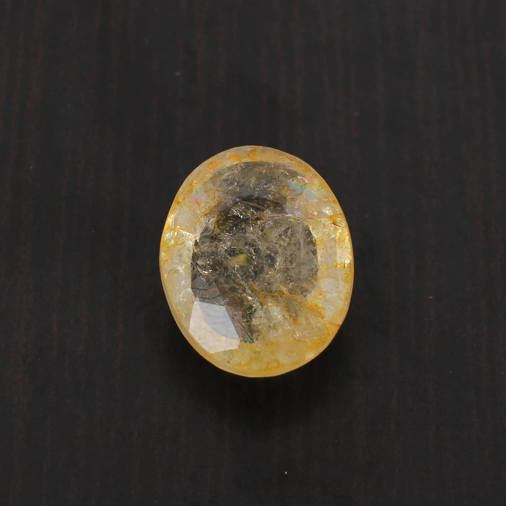 Yellow Sapphire 14x11mm Oval Faceted Cut 935 Cts
