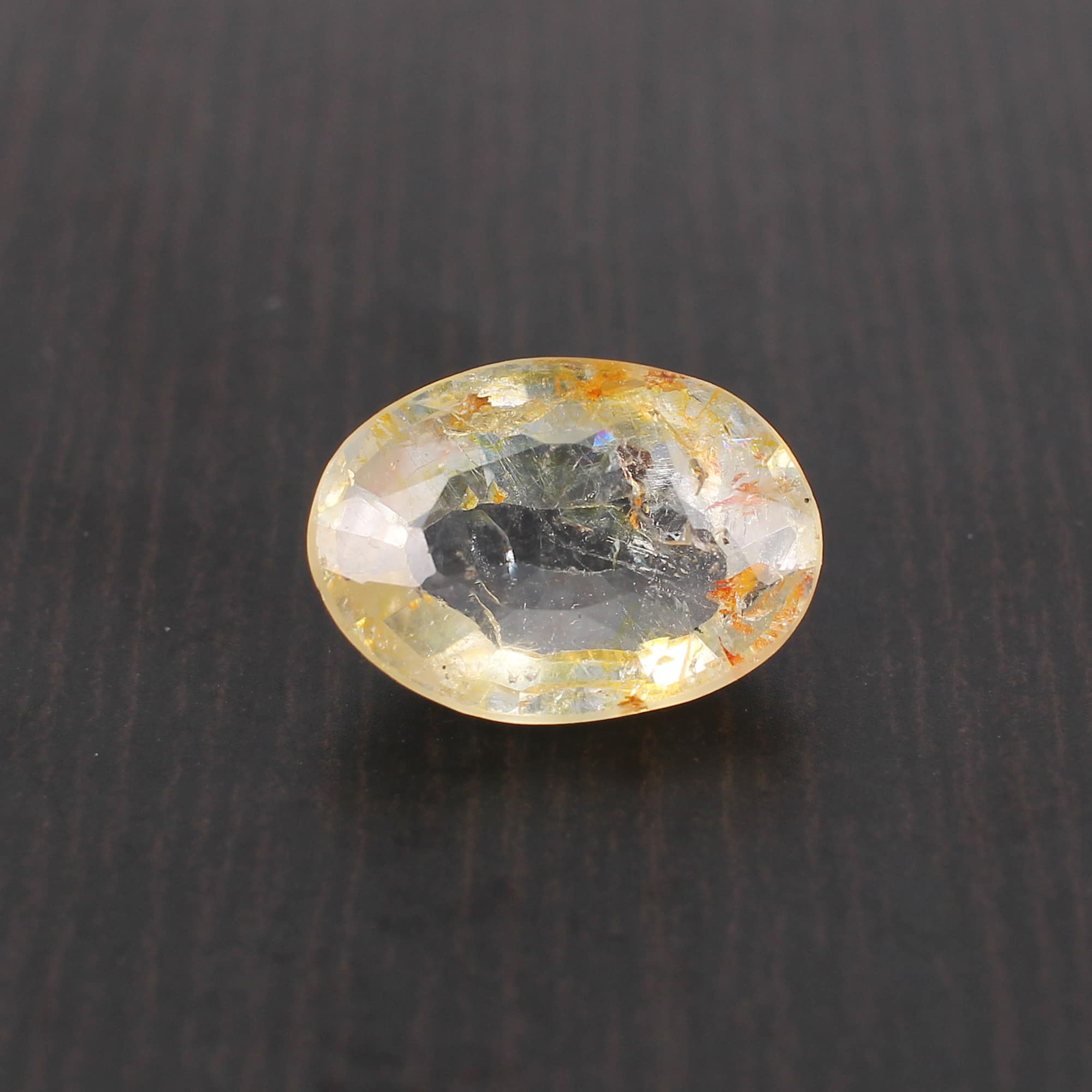 Yellow Sapphire 14x10mm Oval Faceted Cut 710 Cts