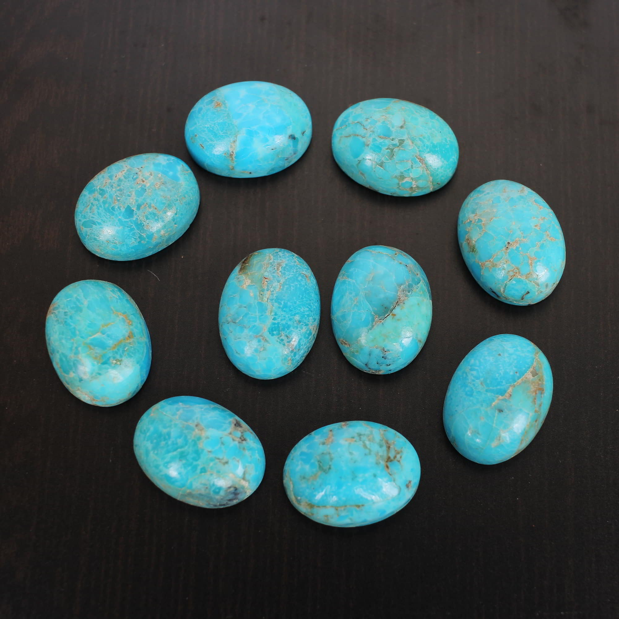 Natural American Turquoise 16x12mm Oval Cabochon 905 Cts