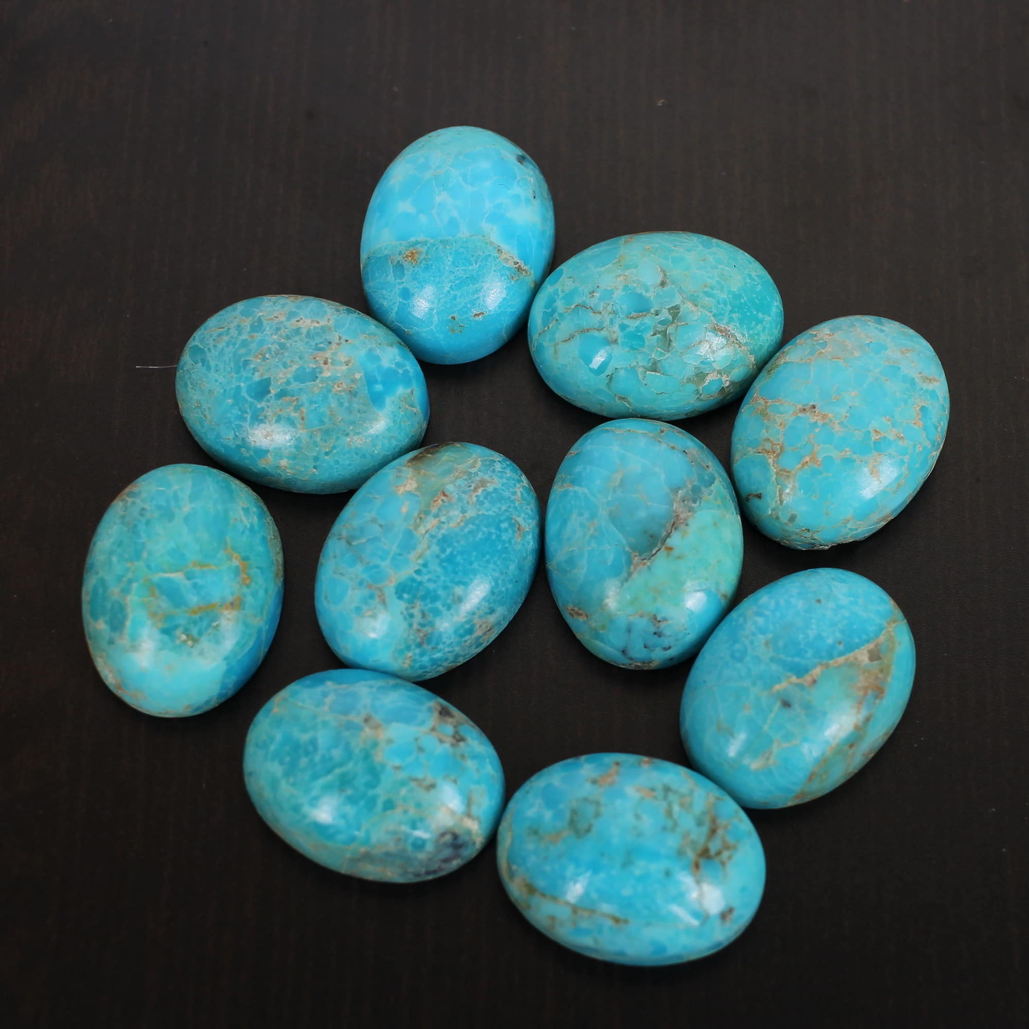 Natural American Turquoise 16x12mm Oval Cabochon 905 Cts
