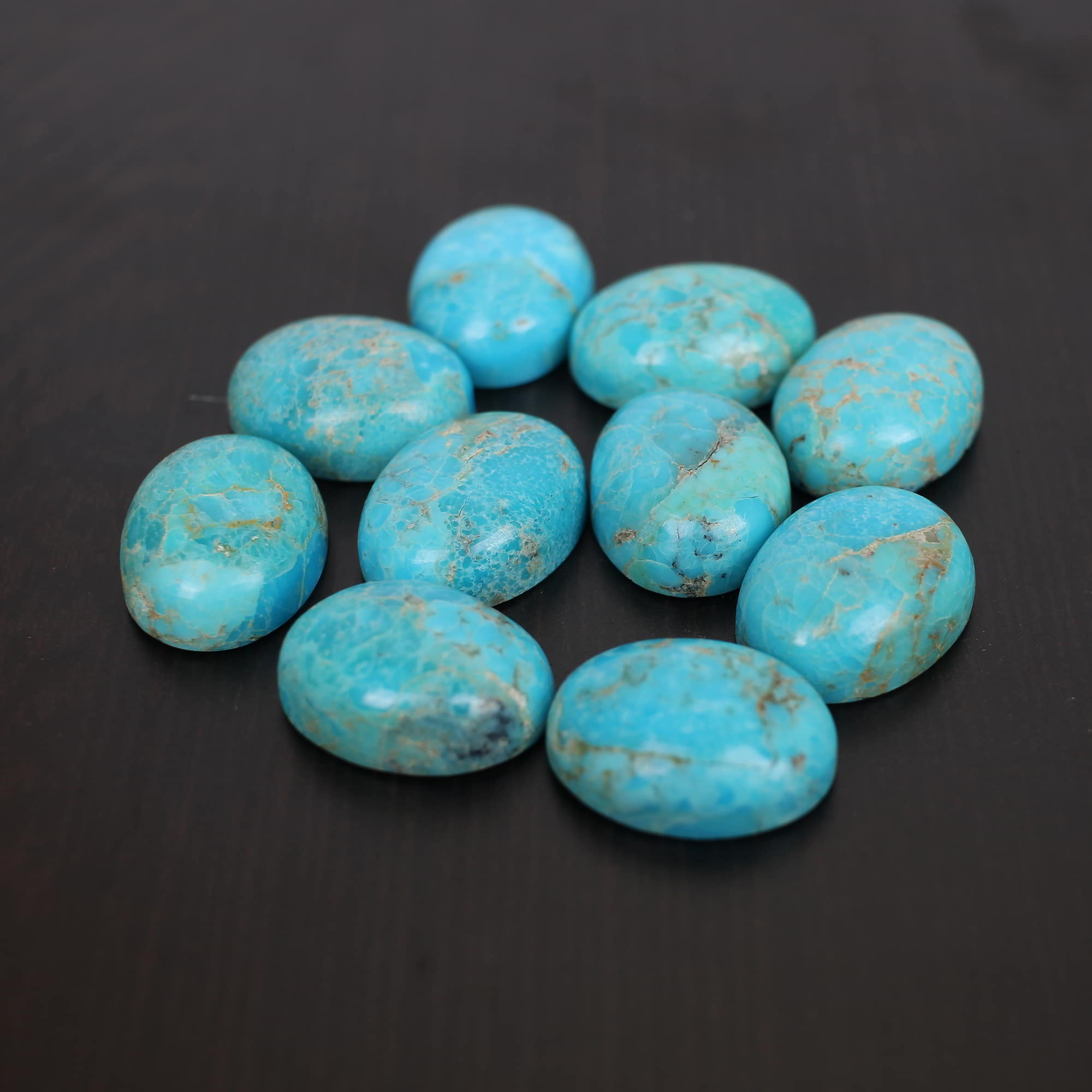 Natural American Turquoise 16x12mm Oval Cabochon 905 Cts