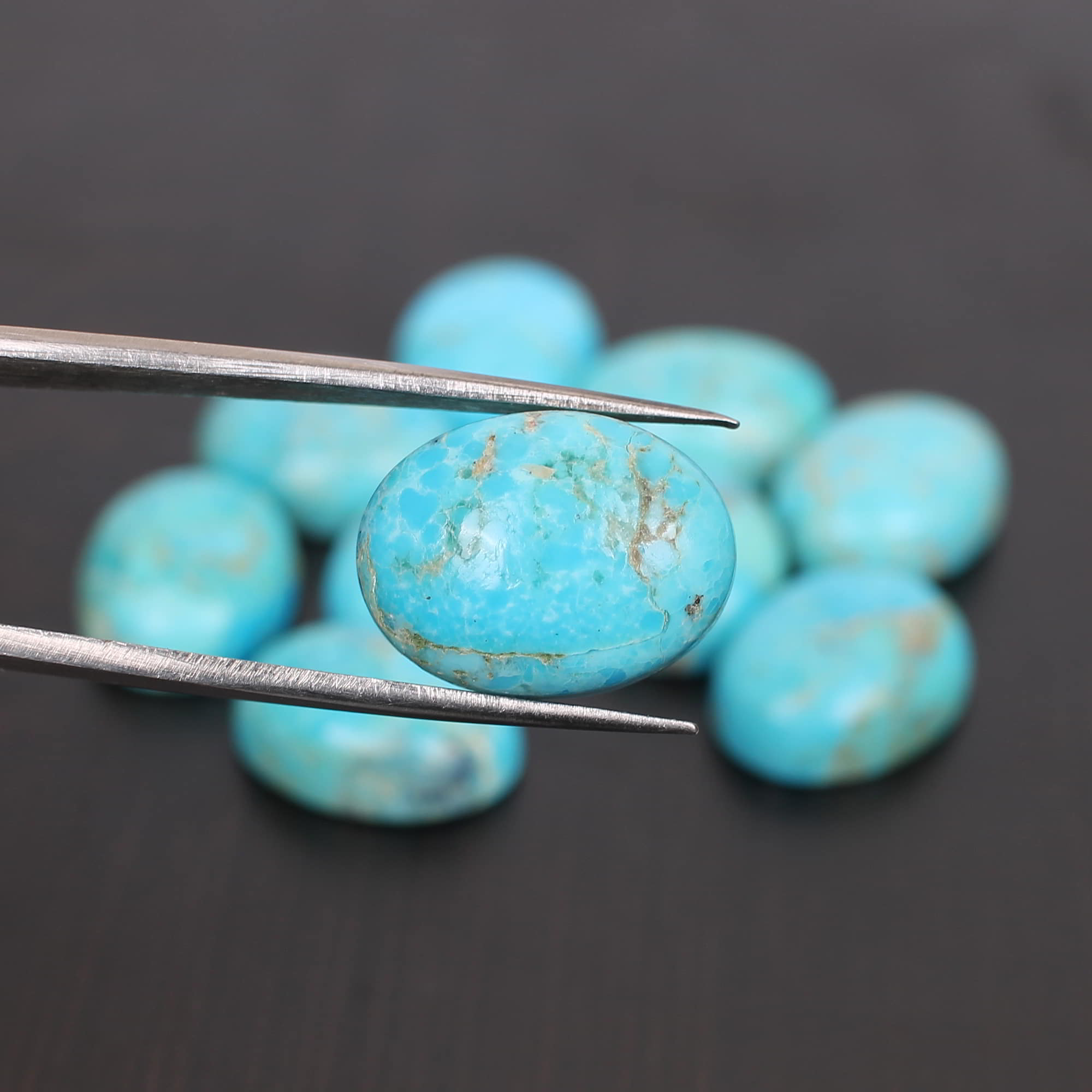 Natural American Turquoise 16x12mm Oval Cabochon 905 Cts