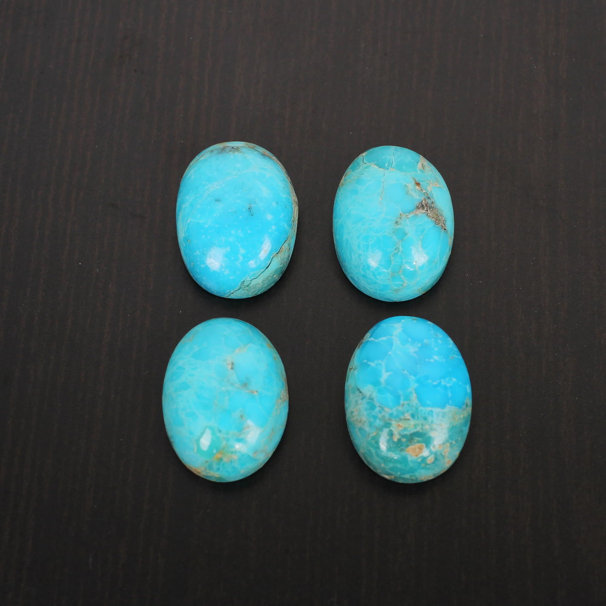 Natural American Turquoise 16x12mm Oval Cabochon 860 Cts