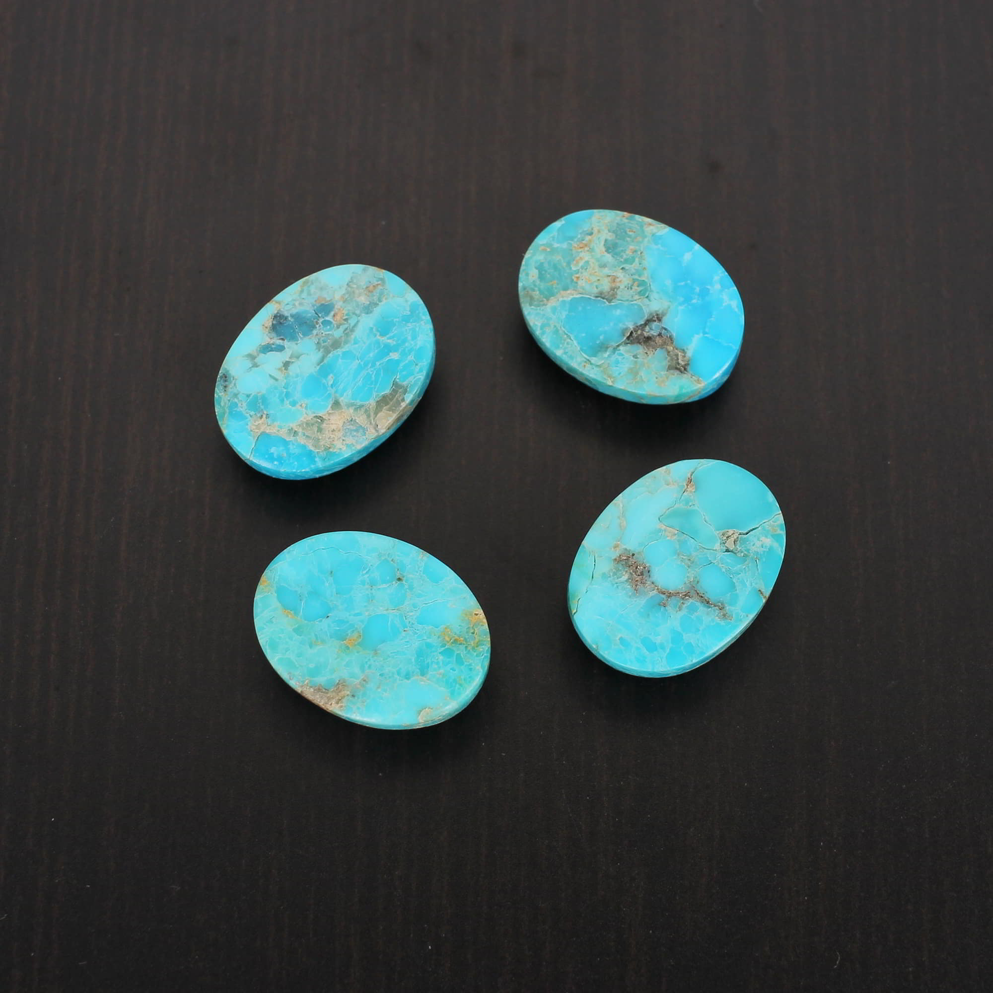 Natural American Turquoise 16x12mm Oval Cabochon 860 Cts