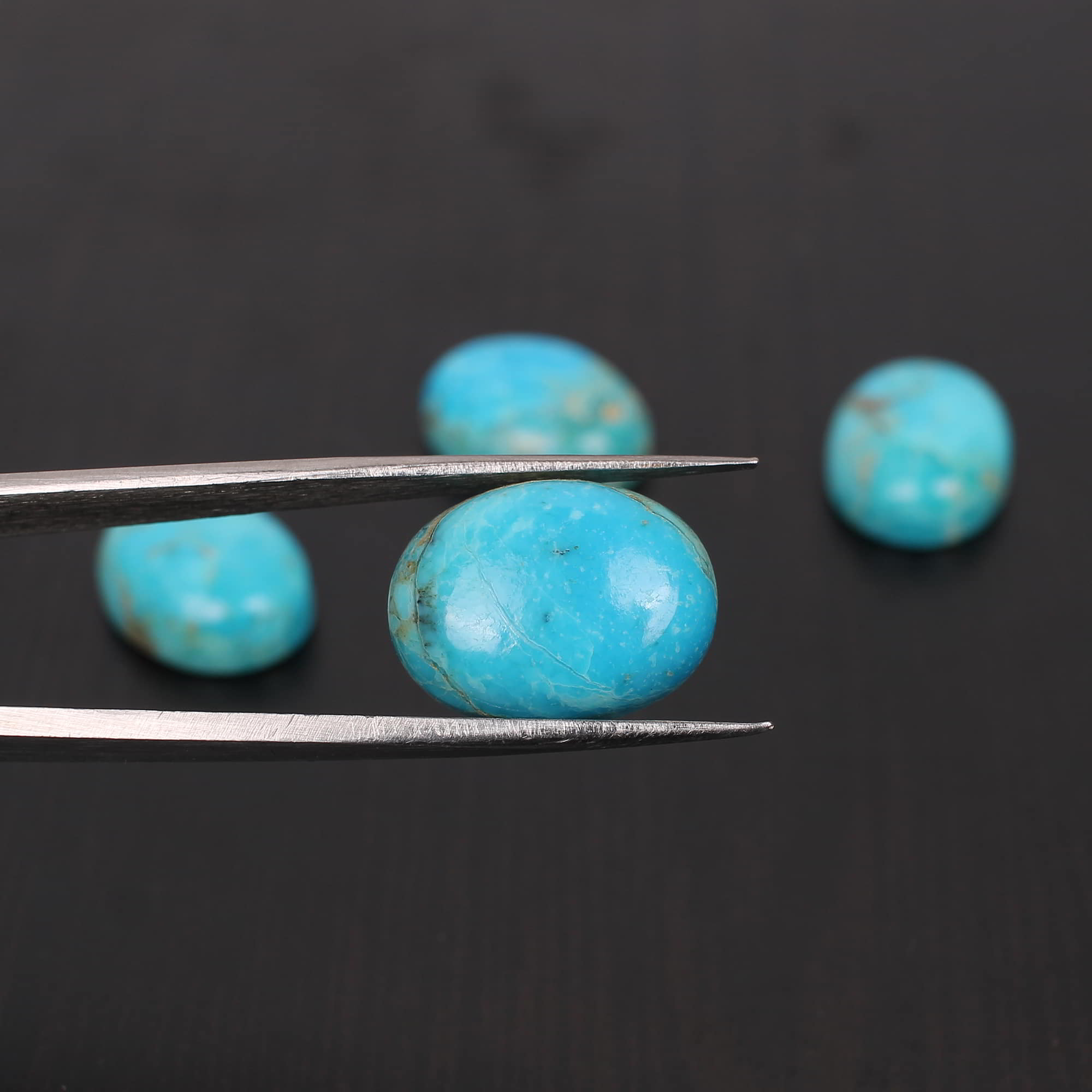 Natural American Turquoise 16x12mm Oval Cabochon 860 Cts