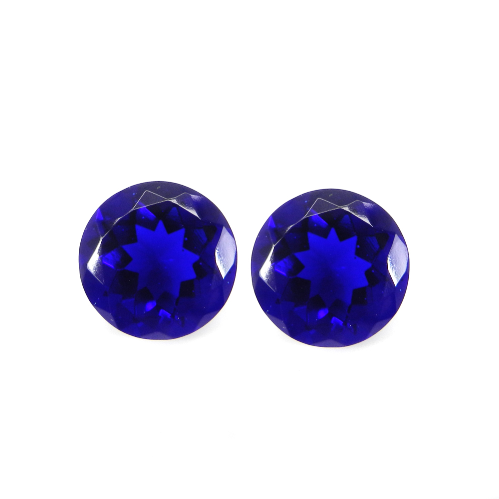 Ink Blue 18mm Round Faceted Cut 1725 Cts