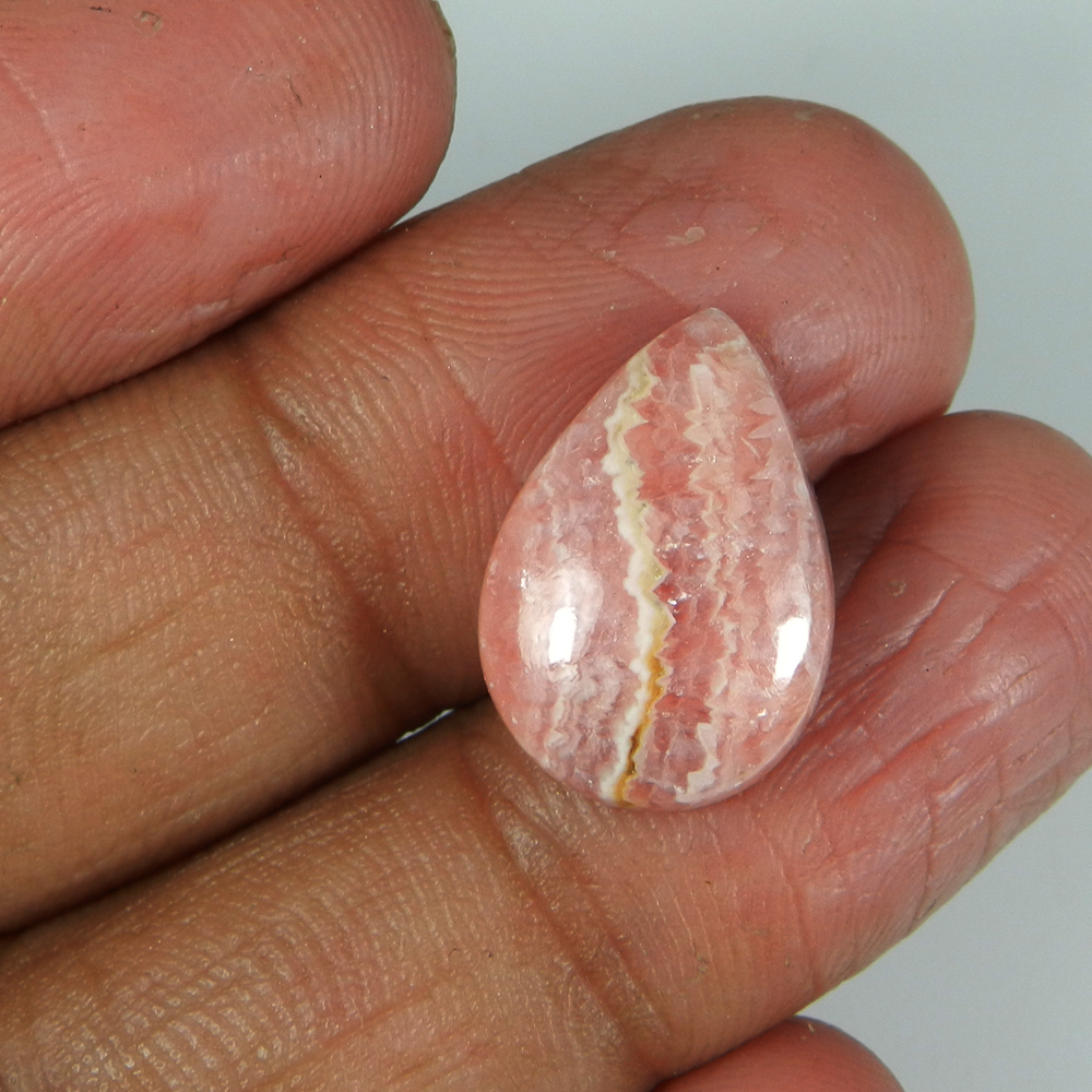 Loose Gemstone Rhodochrosite 18x12mm Pear Cabochon 1090 Cts