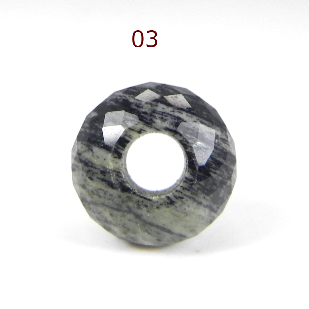 Moftail Jasper 14x8x5mm Roundel Facet Beads