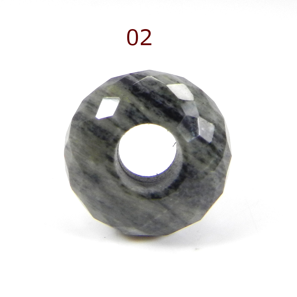 Moftail Jasper 14x8x5mm Roundel Facet Beads