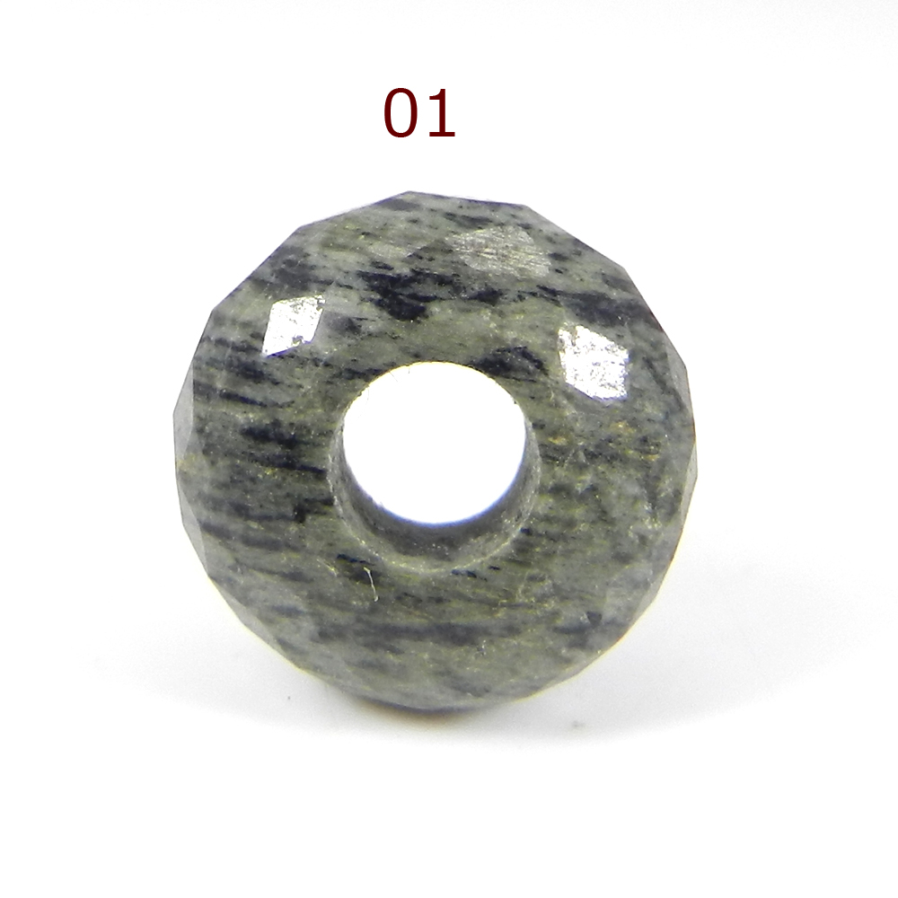 Moftail Jasper 14x8x5mm Roundel Facet Beads