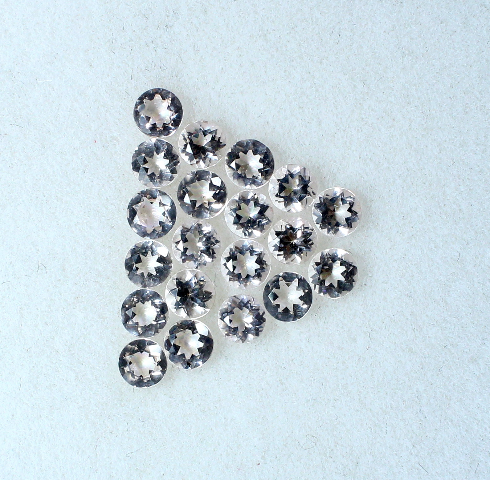 20 Pcs Natural Peach Morganite 3mm Round Cut 2 Cts