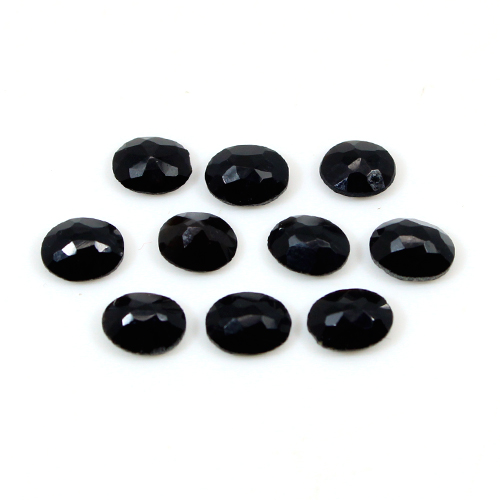 Natural Black Onyx Gemstone 4x5mm Oval Cut 5.5 Cts  Loose Gemstone