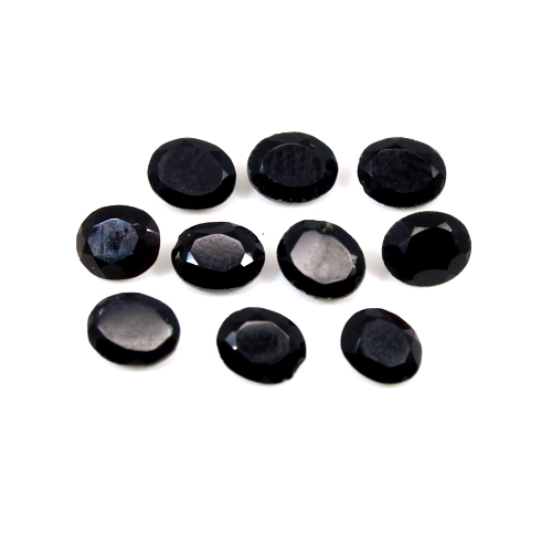 Natural Black Onyx Gemstone 4x5mm Oval Cut 5.5 Cts  Loose Gemstone