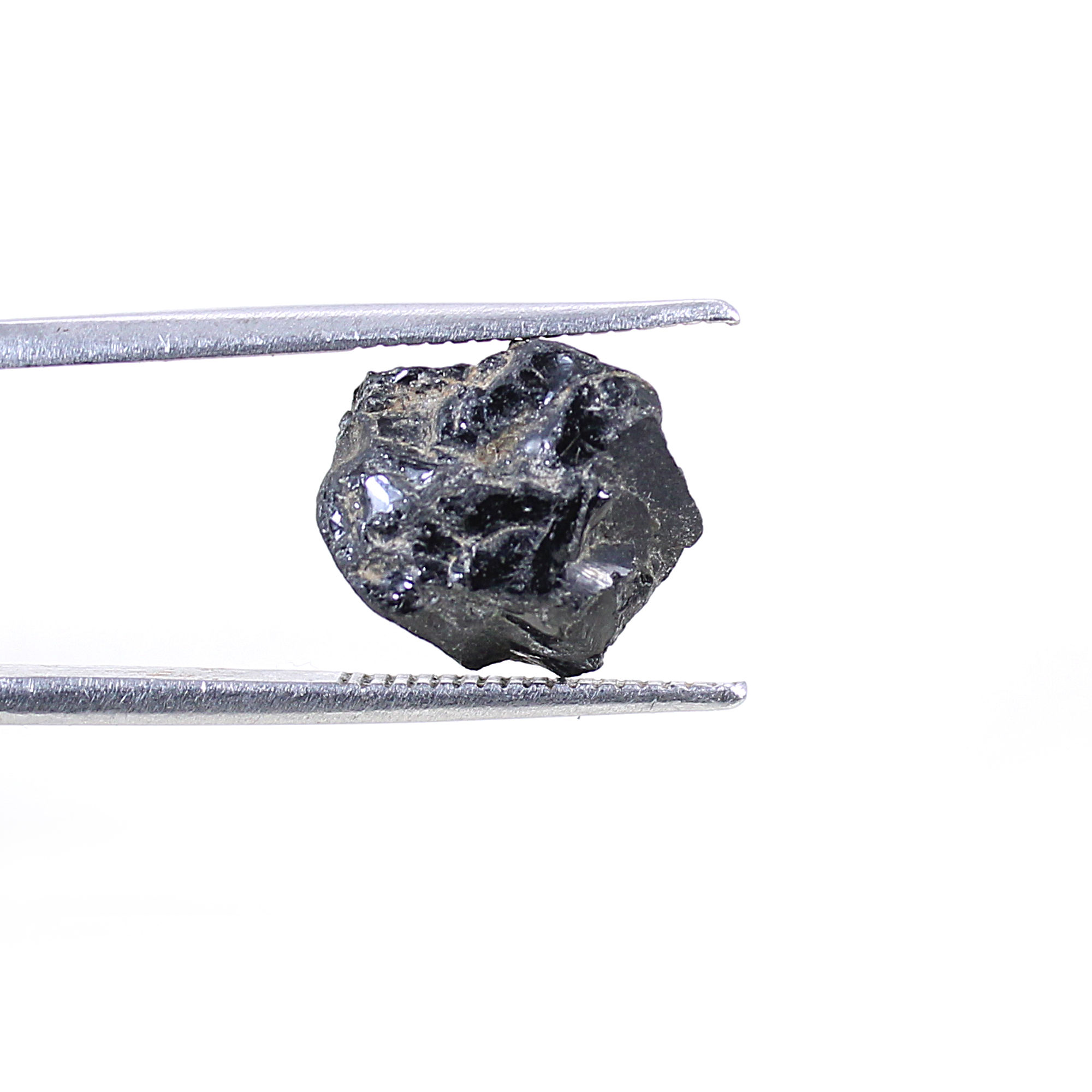 Natural Black Tourmaline 11x9mm Freeform Rough 750 Cts