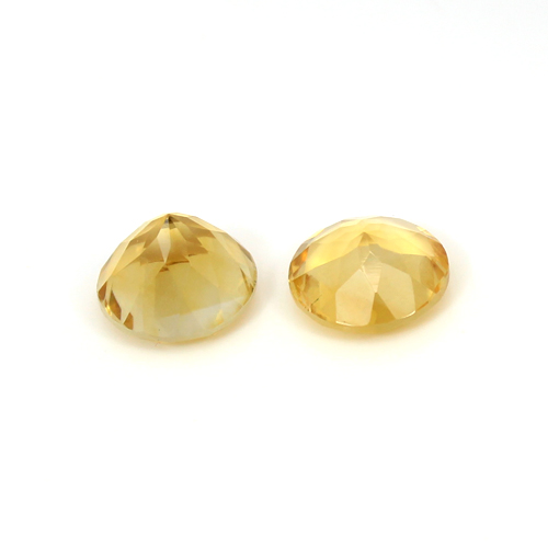 Natural Citrine 10mm Round Cut 720 Cts 2 Pcs Loose Gemstone