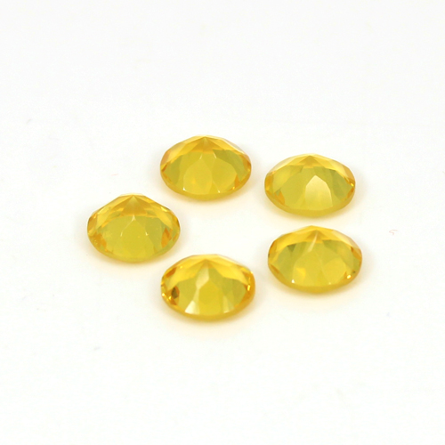 Natural Citrine 8mm Round Cut 825 Cts 5 Pcs Lot Loose Gemstone