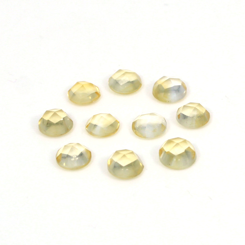 Natural Citrine Round Checker Cut 5mm 495 Cts 10 Pcs Lot Loose Gemstone