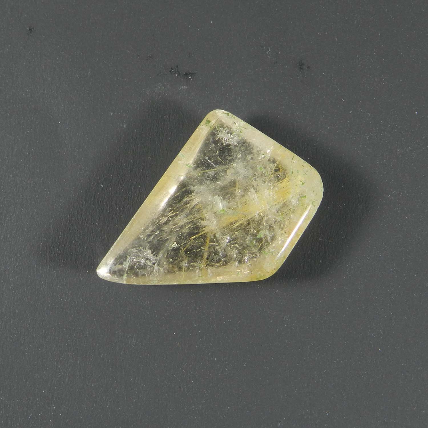 Natural Golden Rutile Quartz 24x18mm Fancy Cabochon 1635 Cts