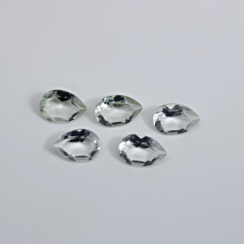 Natural Green Amethyst  865 Cts Pear Cut 10x7mm 5 Pcs Wholesale Lot