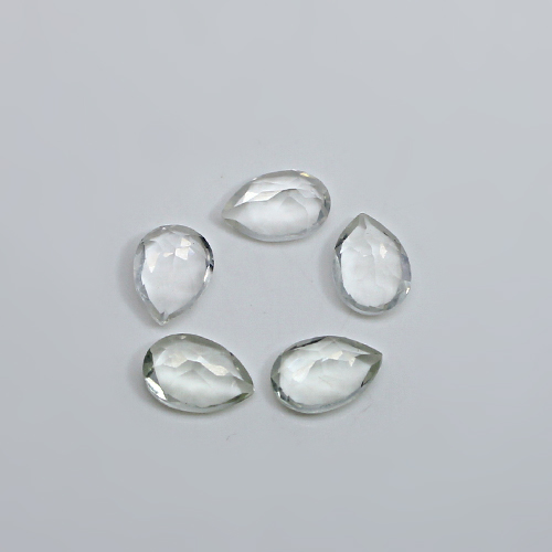 Natural Green Amethyst  865 Cts Pear Cut 10x7mm 5 Pcs Wholesale Lot