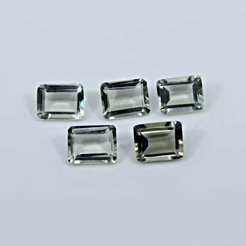 Natural Green Amethyst 1055 Cts Rectangle Cut 9x7mm 5 Pcs Wholesale Lot
