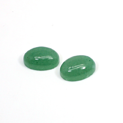 Natural Green Aventurine 14x10mm Oval Cabochon 1285 Cts 1 Pair Loose Gemstone