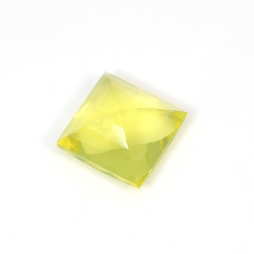 Natural Lemon Quartz Square Checker Cut 1415 Cts 15mm Loose Gemstone