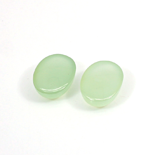Natural Light Green Aventurine 16x12mm Oval Cabochon 1955 Cts 1 Pair Loose Gemstone