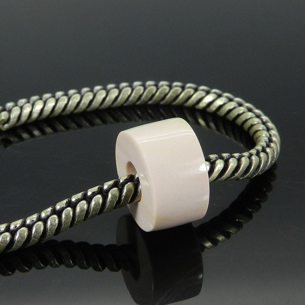 Pink Opal 14x8x5mm Round Flat Beads