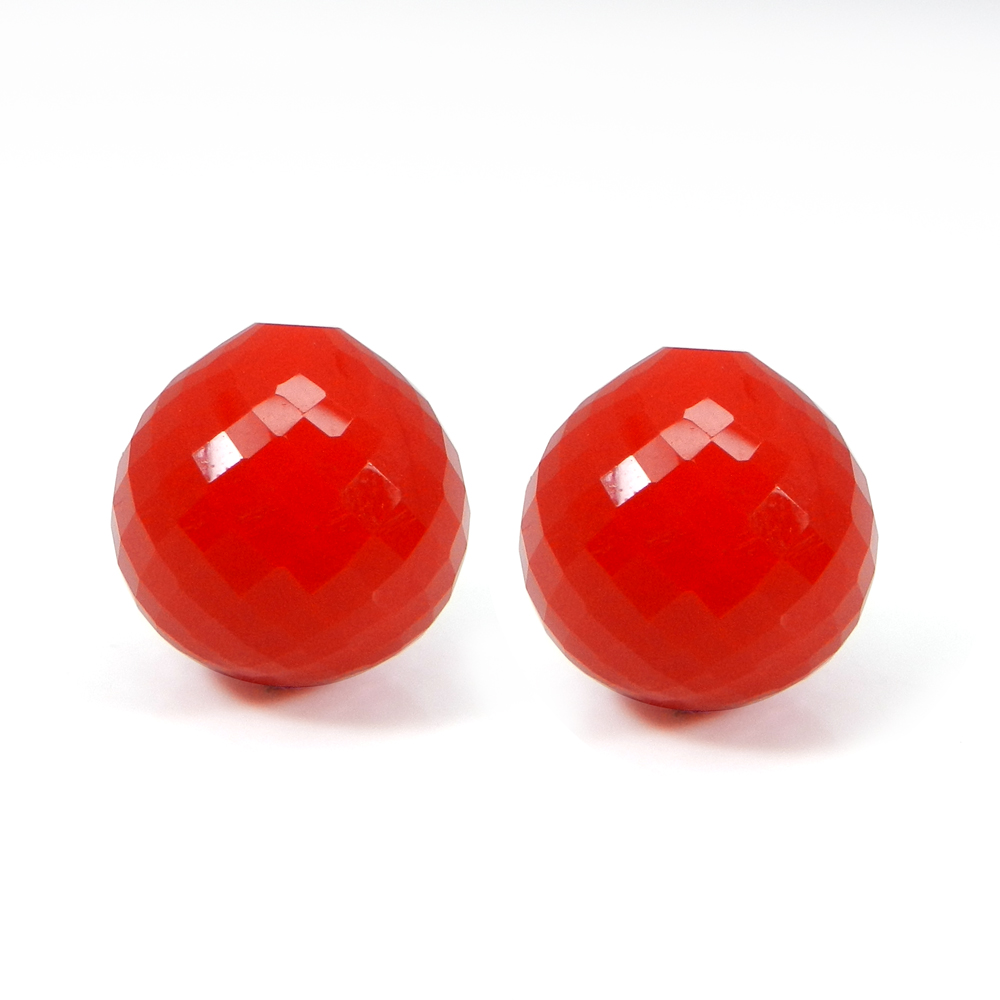 Red Coral 15mm Onion Checker Cut 228 Cts