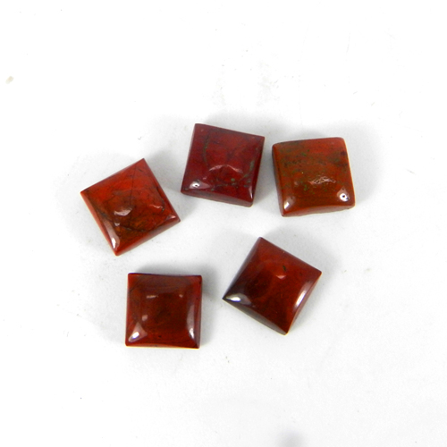 Red Jasper 8x8mm Square Cabochon 265 Cts